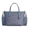 City 16 Silver Accessories Zipper Closure Artificial Leather Tote Bag Tote Bag Shopping Bag Shoulder Crossbody Handbag Small Women's Blue