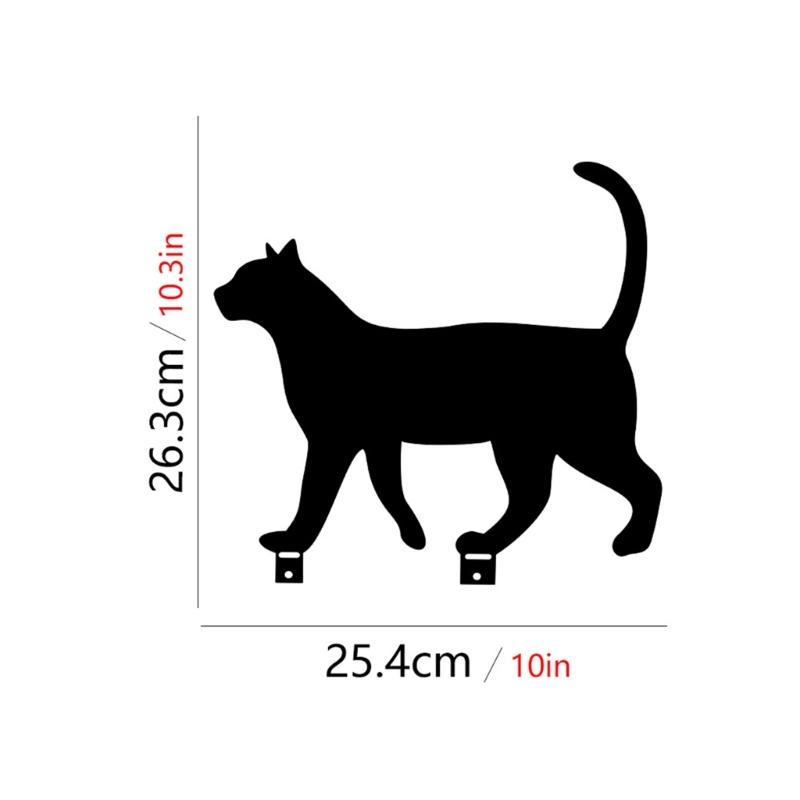 Metall Garten Dekorationen Metall Hof Tiere Gartenstecker Katze Hof Dekorationen Outdoor Gartenstecker für Blumenbeete Rasen