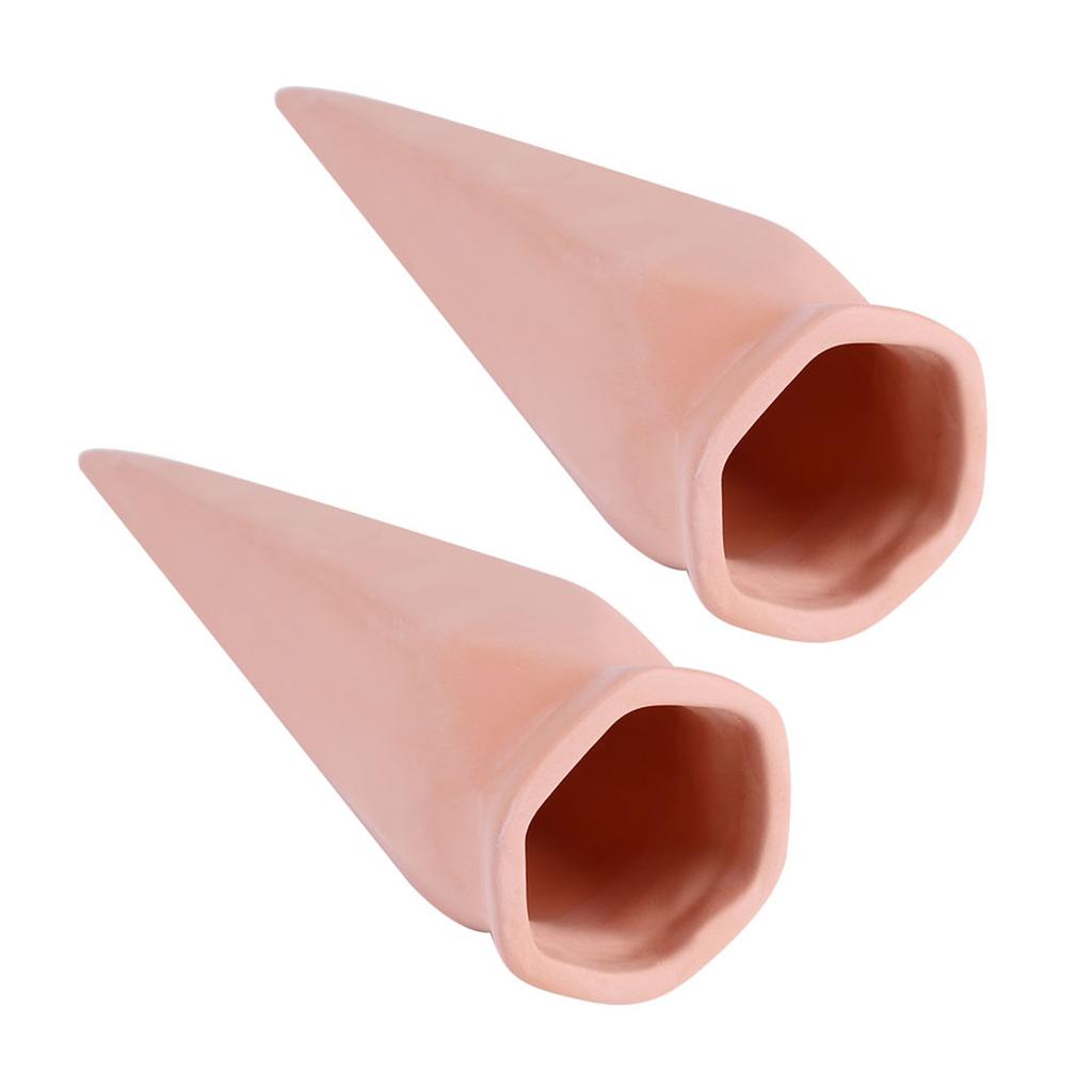 4Pcs Out/Indoor Terracotta Plant Watering Spikes Vacation Garden Stakes Self Irrigation Tools