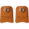 2 Pcs PU Finger Protector DIY Sewing Tool Needle Felting Knitting Guard Sewing Thimble Cap for Needlework Handmaking