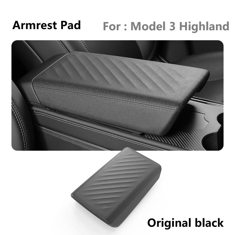 YZ For Tesla Model Y Juniper 3 Highland Central Armrest Box Cover Protection Soft Pad Case TPE Car Interior 2026 Accessories