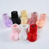 Cotton Newborn Baby Socks and Hair Band Set Ribbon Bow Headband for Baby Girls Breathable Socks Babies Accessories