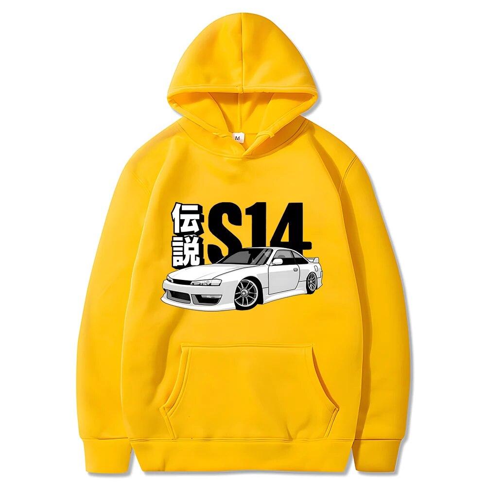 Anime Initial D Printed Hoodie Men Women Casual Fashion Hooded Shirt Long Sleeves Pullover Sweatshirts Oversized Unisex Clothing