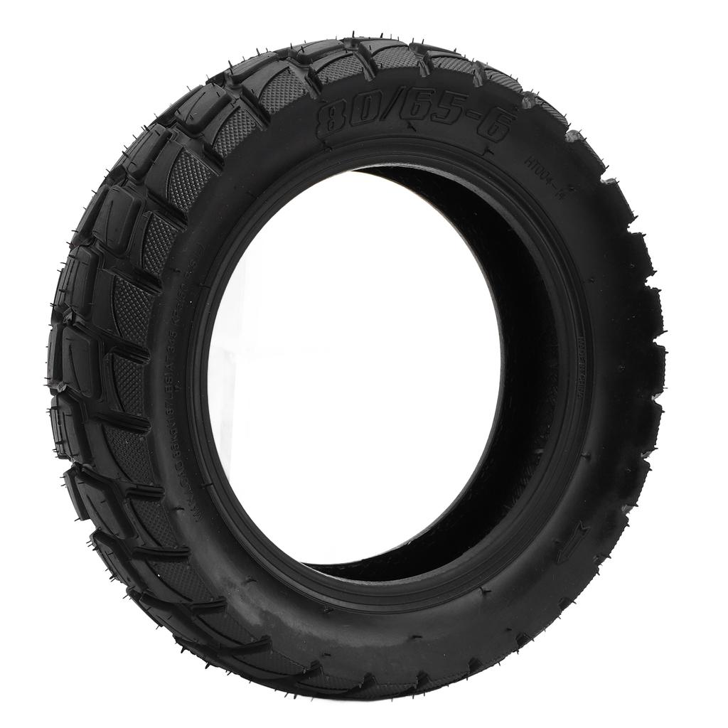 80 65‑6 Electric Scooter Outer Tire Thickened Rubber Anti Skid Shock Absorbing Scooter Off Road Vacuum Outer Tire for