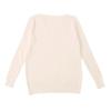 Women's Casual Round Neck Knitted Long Sleeve Undershirt One-Shoulder Sweater