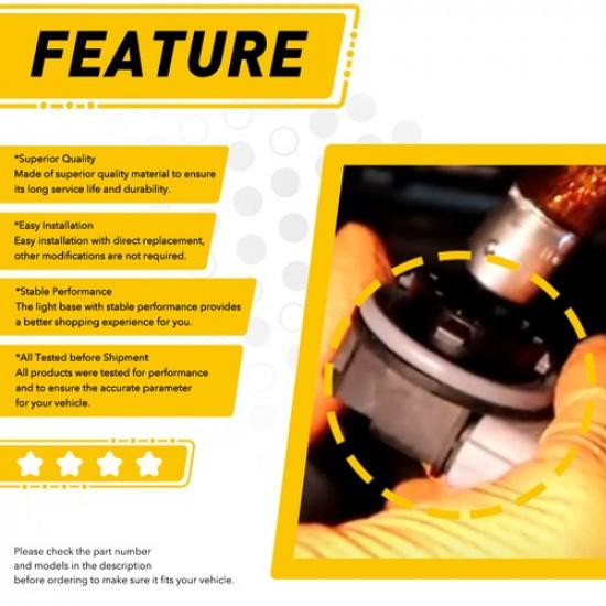 Fit for - Kia Forte Front LH or RH Turn Signal Socket 92164-M7000 US