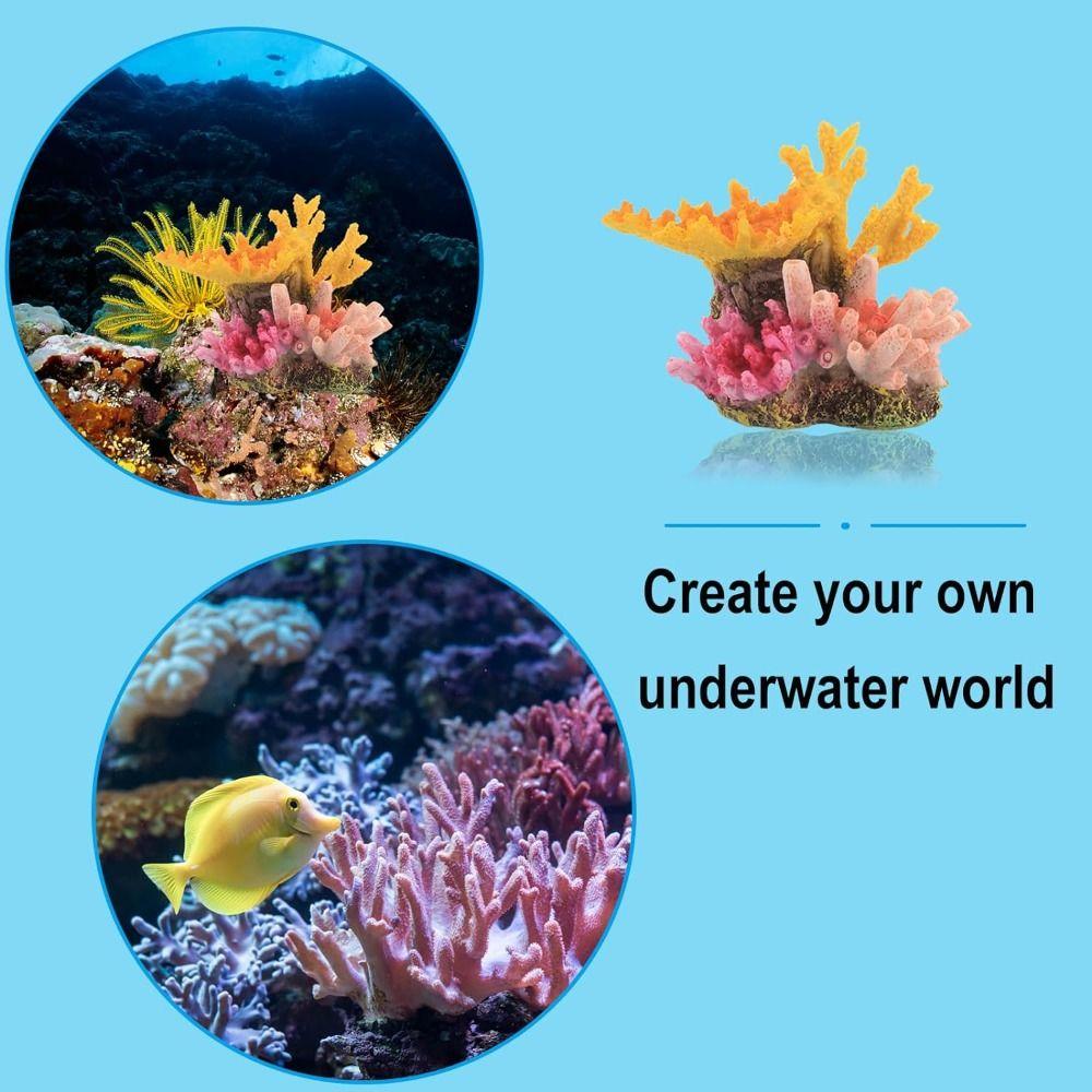 Wykwintne rzemiosło Kolorowa rafa koralowa Trwałe sztuczne dekoracje z koralowców