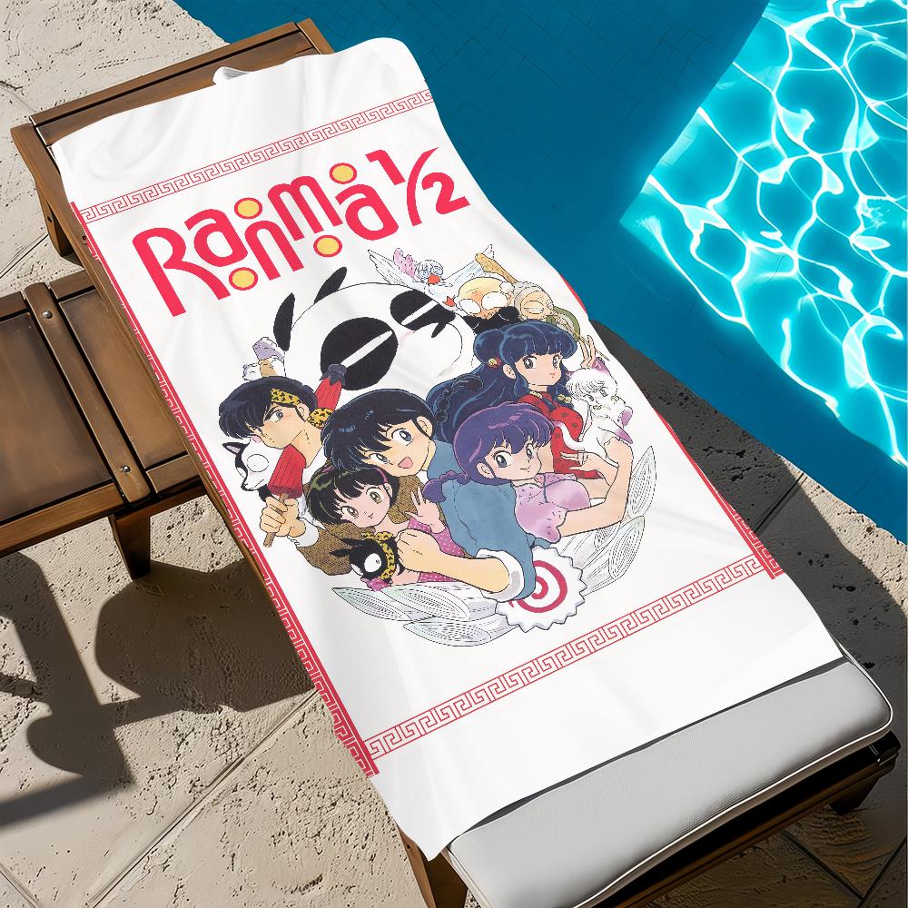 R-ranma-a anime cute Towel Beach Quick Dry Soft Pool Towels Gift for Travel Gym Shower Camping sports