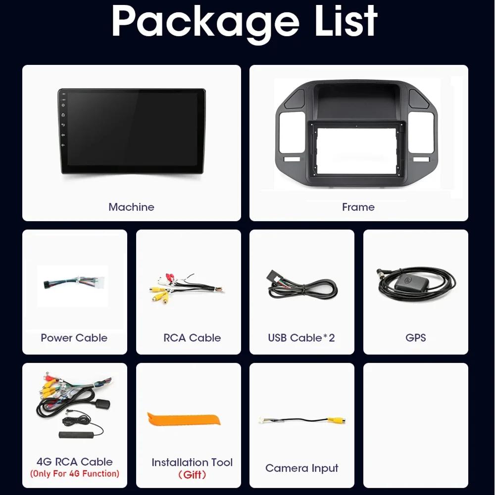 Carplay For Mitsubishi Pajero V73 V77 V68 V75 2008-2011 Car Radio Stereo Multimedia Player Android GPS Navigation WIFI Autoradio
