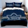 "Toronto Maple Leafs Logo Bedding Design" Print Bedding Set Duvet Cover Pillowcases (1* Duvet Cover 2* Pillowcases Do Not Include Comforter)