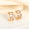 Wind Full Diamond Stud Earrings Niche Design Earrings