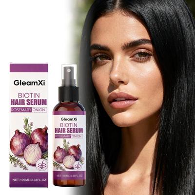 Biotin Rosmarin Zwiebel Haarserum Feuchtigkeitsspendendes Haarserum Starkes Haar Hitzeschutz Anti-Bruch Für Trockenes Und Geschädigtes Haar