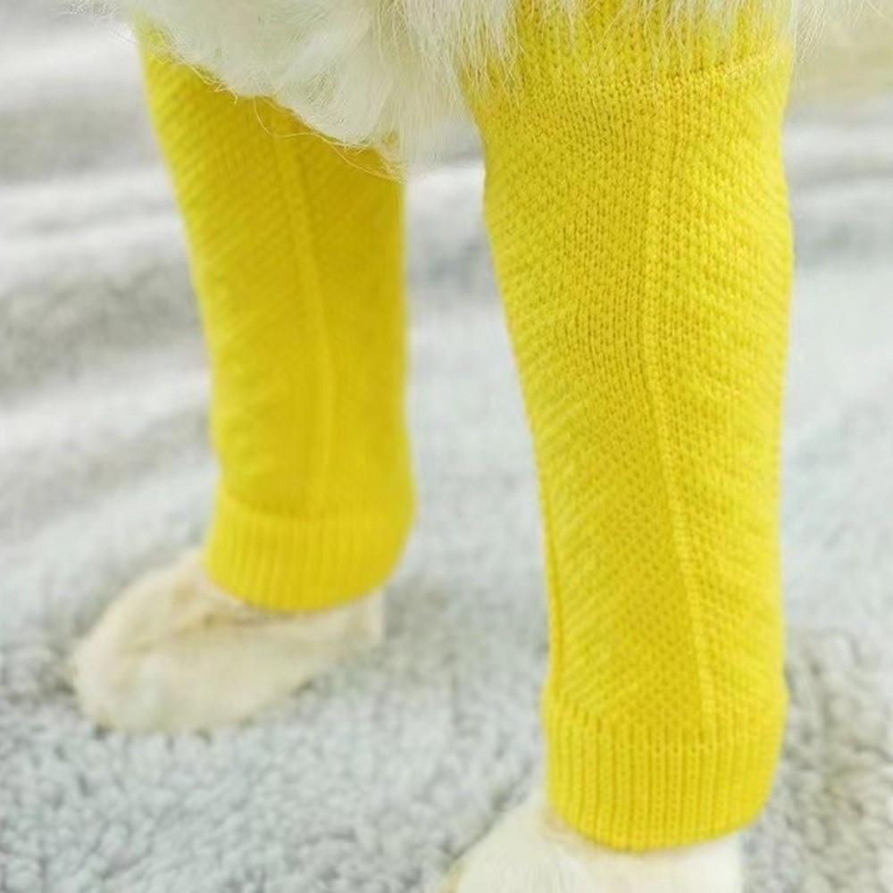Elastic Pet Elbow Protector Anti-dirty Knitted Dog Leg Warmer Dog Elbow Cover  Sports Sheath