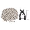 8 Speed Bike Hollow Chain Kit Lightweight with Chain Plier Links for Mountain Road Bike