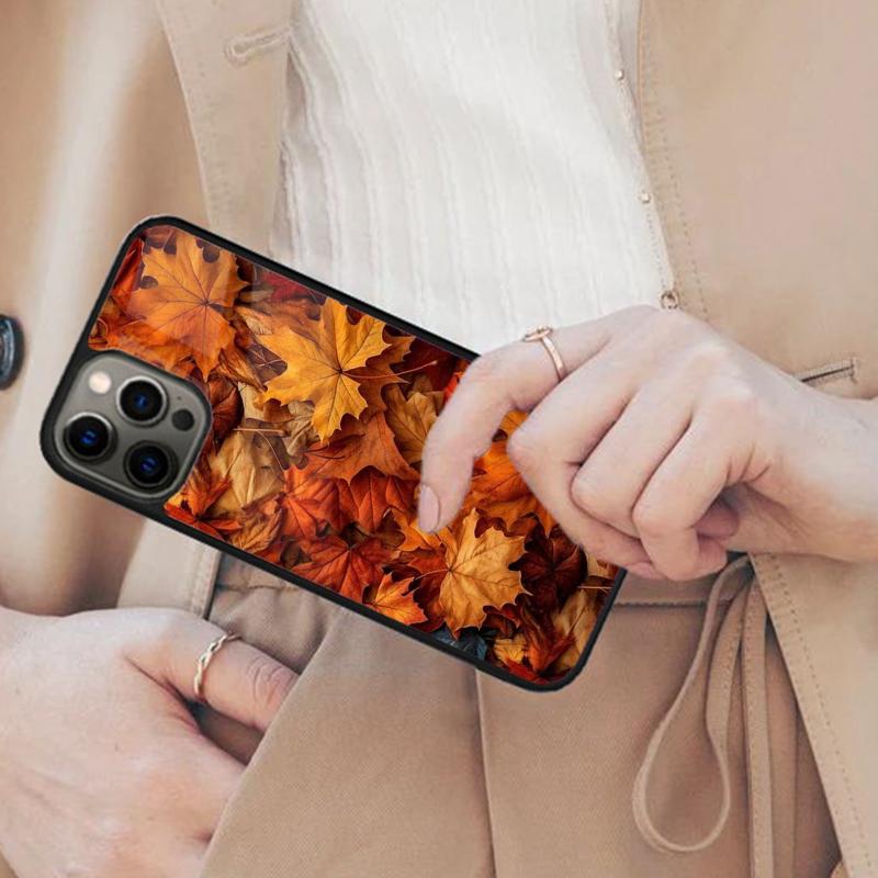 Beautiful Fall Leaves Magnetic Phone Case For APPLE iPhone 17 Air 16 14 13 12 Pro Max 15 Plus Wireless Charge With MagSafe Cover