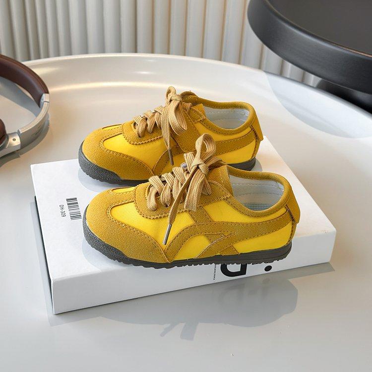 Children's soft-soled German training shoes 2025 spring and autumn new Korean version of girls' retro sports shoes boys' flat-soled Forrest Gump shoes