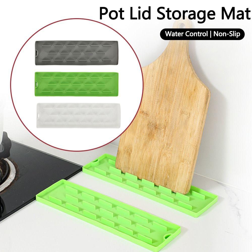 Multi-function Countertop Pot Lid Storage Mat Splash Non-Slip Kitchen Sink Pad Countertop Protector Silicone Drain Mat