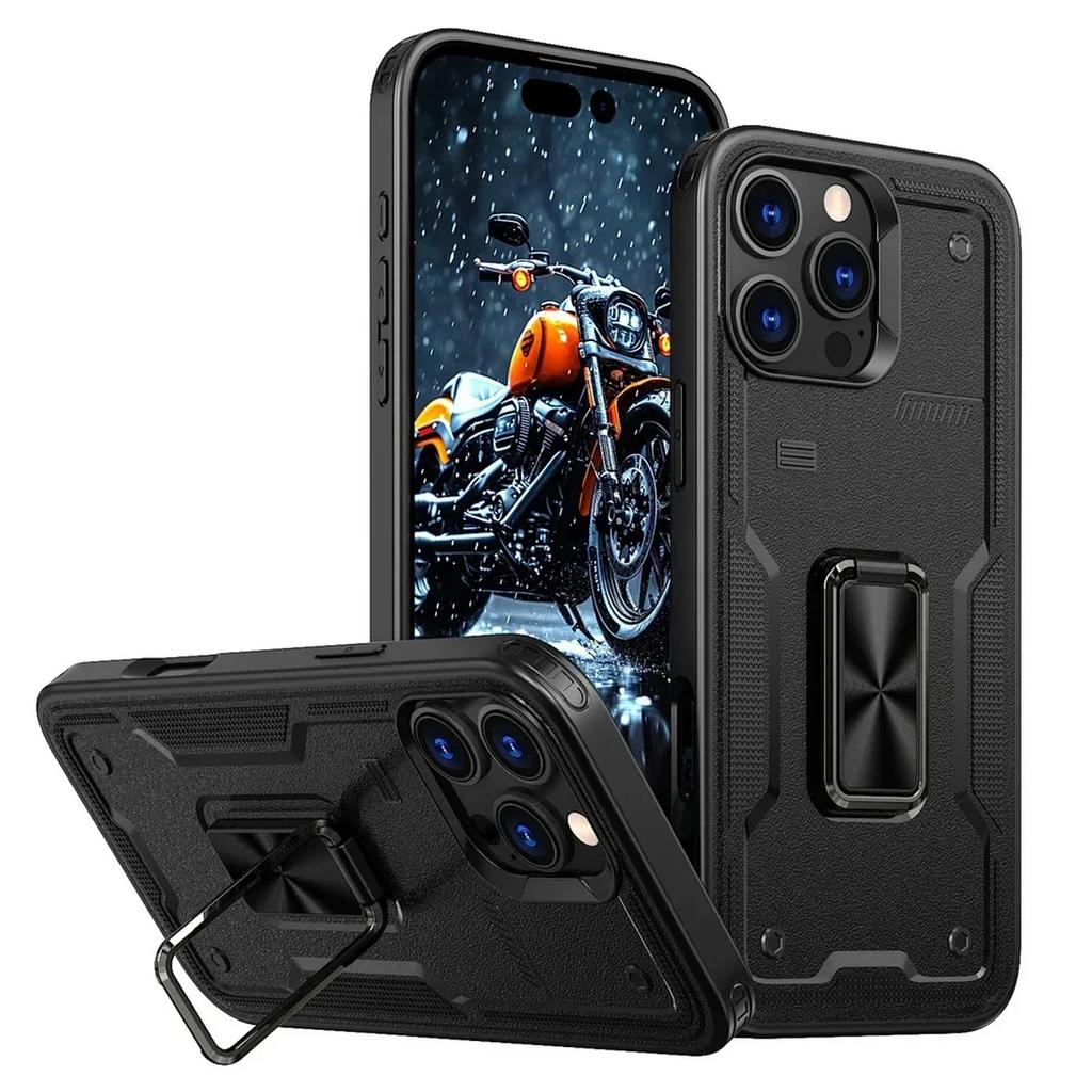 Magnetic Kickstand Case For Redmi Note 14 13 12 14C 13C 12C 11A 13R Xiaomi 14T POCO M6 X6 Pro 4G 5G Shockproof Armor Phone Cover