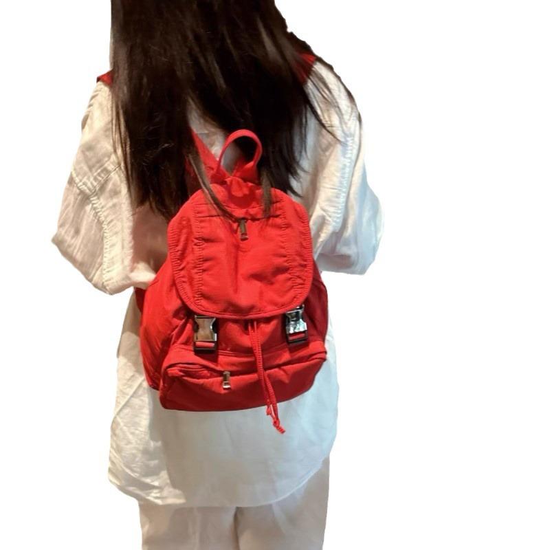 Schoolbag Korea ins Mini Backpack Women's Travel Lightweight Waterproof Backpack Nylon Casual Commuter Backpack