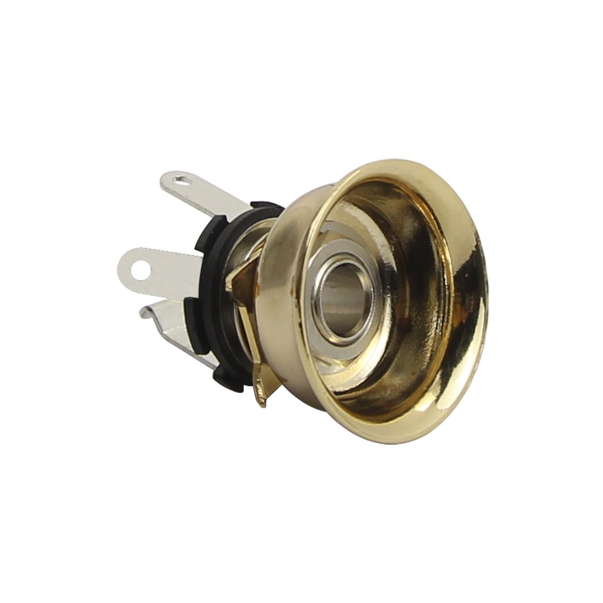 

FLEOR Copper Guitar Output Jack 1/4 6.35mm with Vintage Jack Cup for TL Guitar,3 Colors Choose золотий