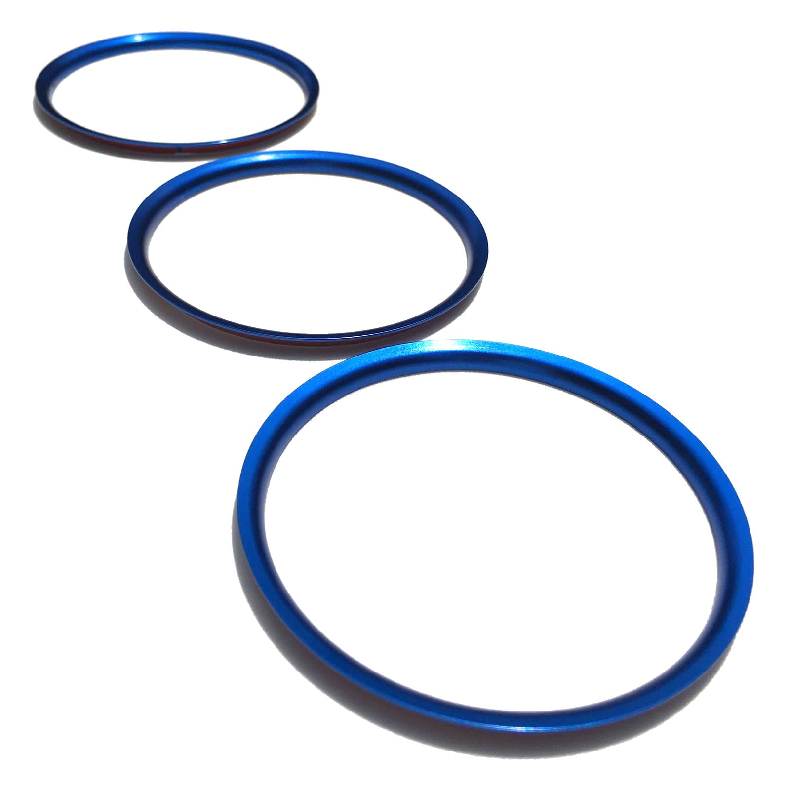 

Archnote Air Conditioner Ring Cover Vent Universal Mazda CX-3 MX-5 ND Roadster Plated Ring Panel Set of 3 Blue синий