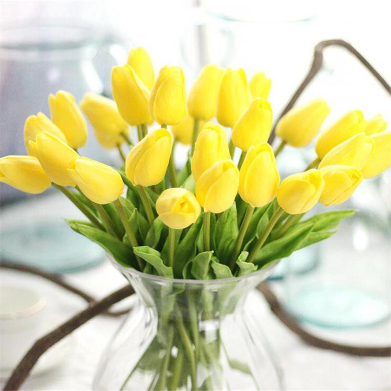 5Pcs Mini Tulipe Fleur Artificielle Mariée Mariage Bouquet Maison Floral Decor 5Pcs Mini Tulipe Fleur Artificielle Mariée Mariage Bouquet Maison Floral Decor