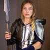 Women’s Medieval Steel Armor Set Warrior Chestplate  Spaulders Battle-Ready Fantasy Cosplay Costume
