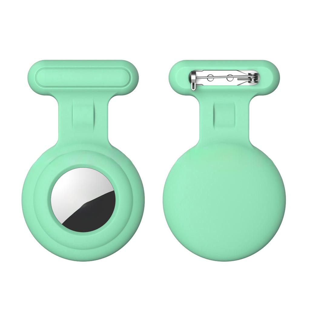 Hidden Airtag Holder for Kids GPS Tracker Silicone Air tag Holder with Brooch Pin, Airtags Clip Child/Elderly/Backpack/Luggage