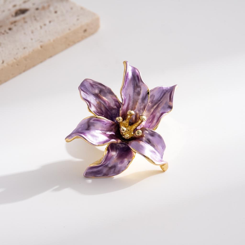 European and American oil dripping irregular lines open ring light luxury high-end ring personality temperament jewelry