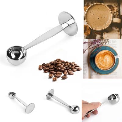 Coffee Scoop Two Heads Design Long Handle Stainless Steel Food Grade Coffee Tamper Home