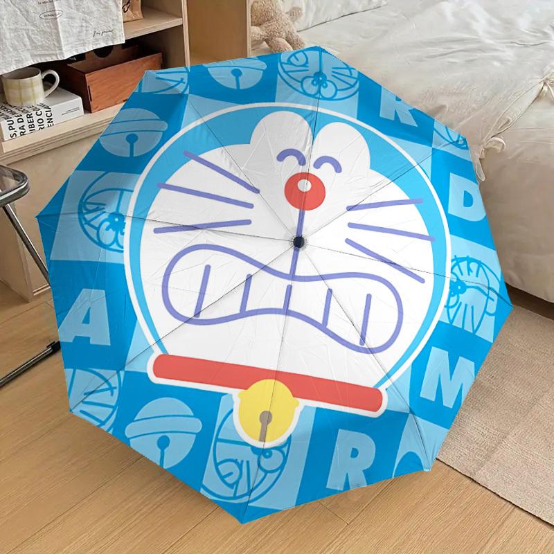 1PC Doraemon Automatic Folding Umbrella | Vibrant Motif & Compact Design for Everyoneyy250930044