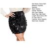 Glitter Sequin Dance Skirt High-Waisted Hip Wrapped Slimming Fit Sexy Skirt Stage Performances Mini Skirt