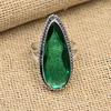 Beautiful Green Tourmaline Gemstone Handmade 925 Sterling Silver Ring Jewelry