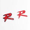 3D Metal Letters R Logo Rear Boot Trunk Emblem Badge Sticker Decals For Civic Accord FIT TYPER Car Styling Accessories