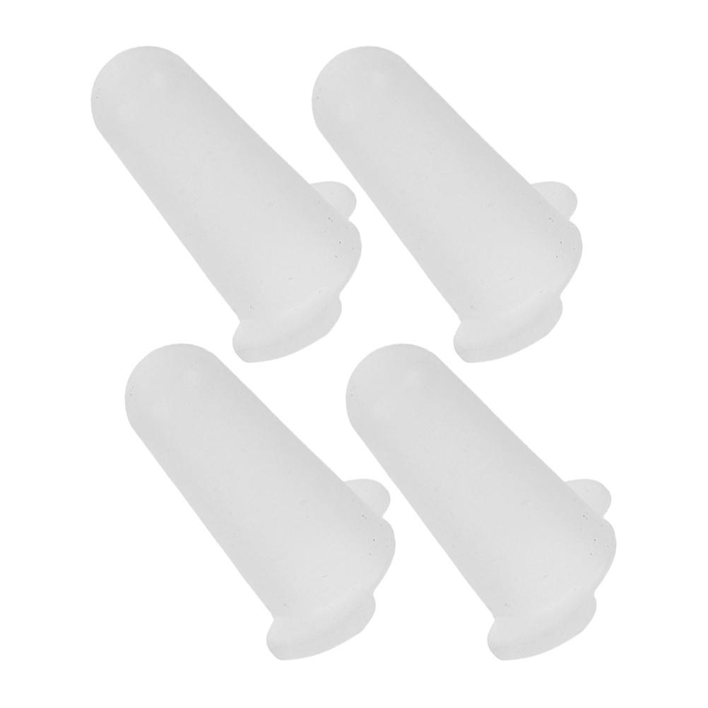 4Pcs Small Piping Tip Protectors Silicone Cover for Cake Decorating Nozzles Reusable Freshness Keeper Easy Storage and Efficient