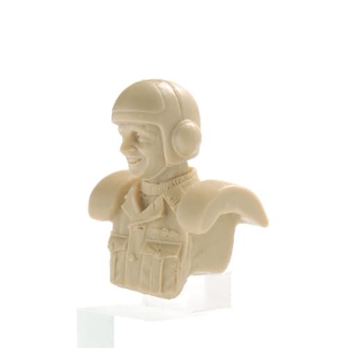 Brick Works Maschinen Krieger Strahl Army Male Pilot Bust B 1/20 Scale Resin Cast Assembly Kit