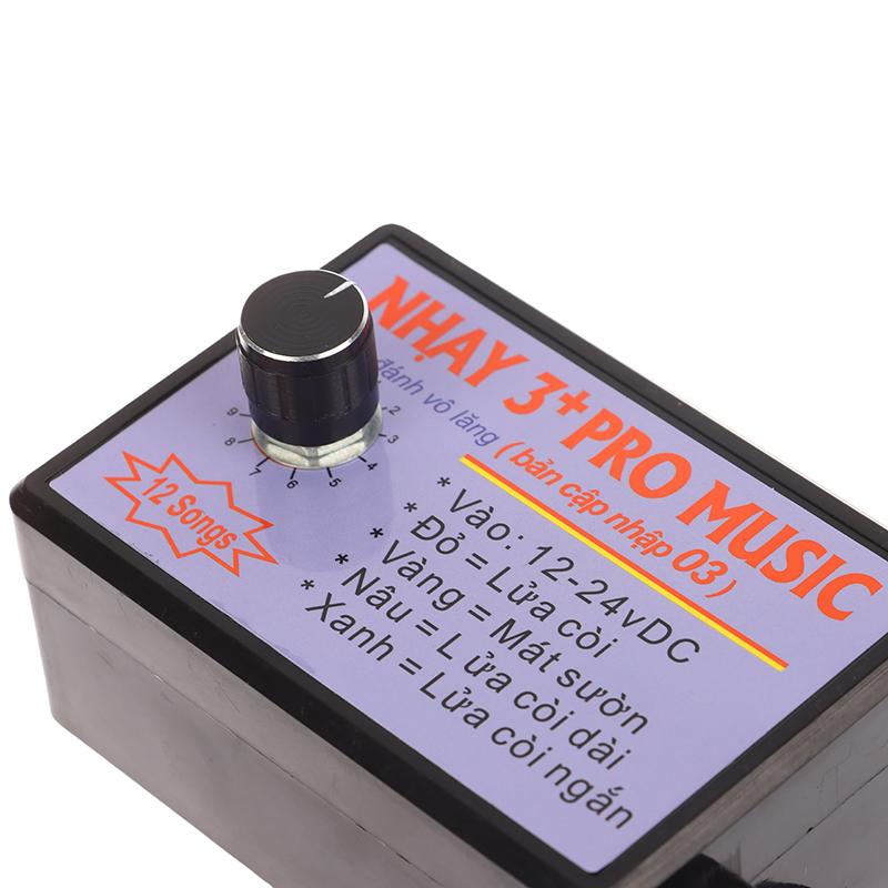 12V-24V 12 Lyd Musikk Elektronisk Horn Kontroller 3+Pro Horn Høyttaler Lydkontrollboks Enhet Med Volumbytte