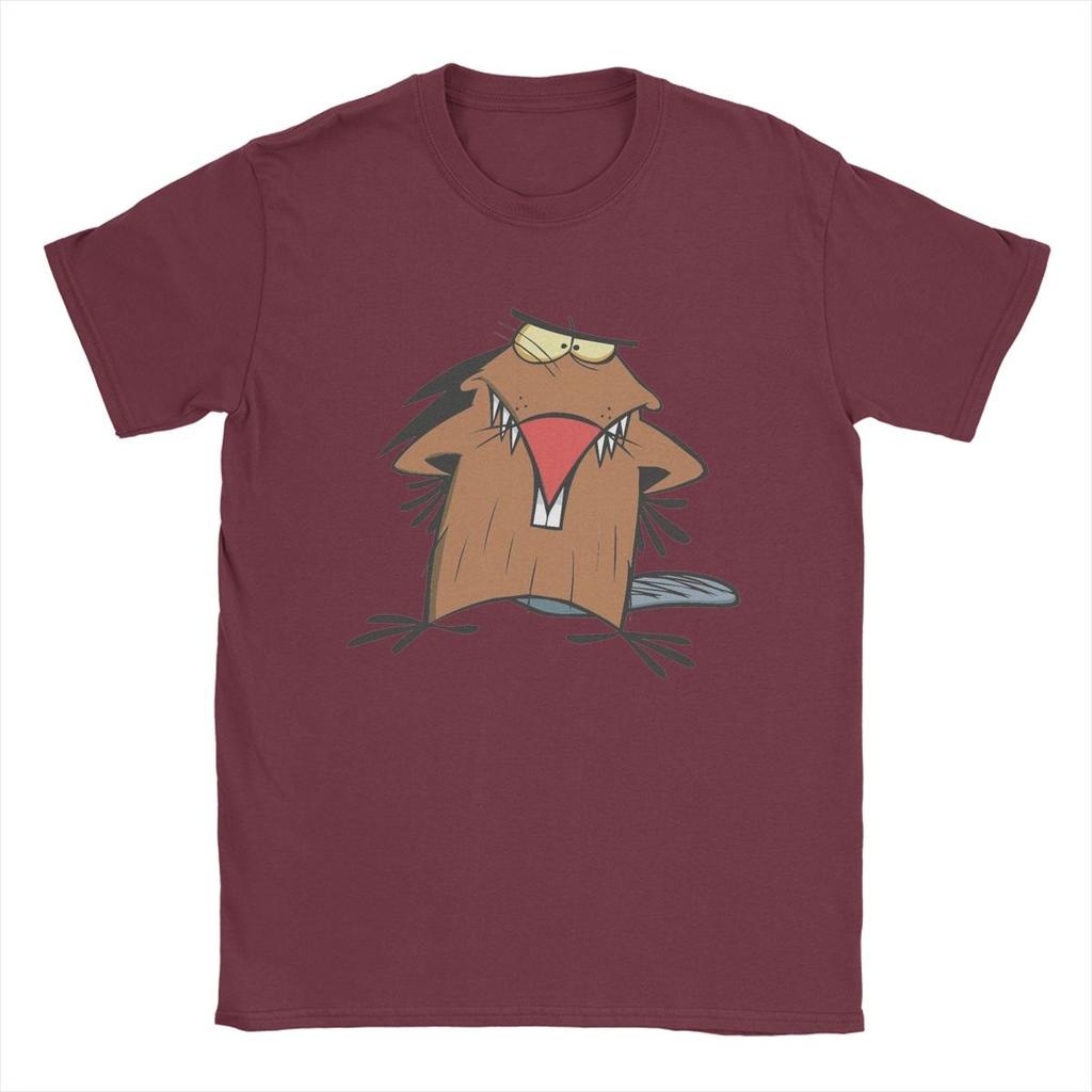Vintage Angry Beavers T-Shirt Men O Neck 100% Cotton T Shirts Short Sleeve Tees Gift Idea Tops