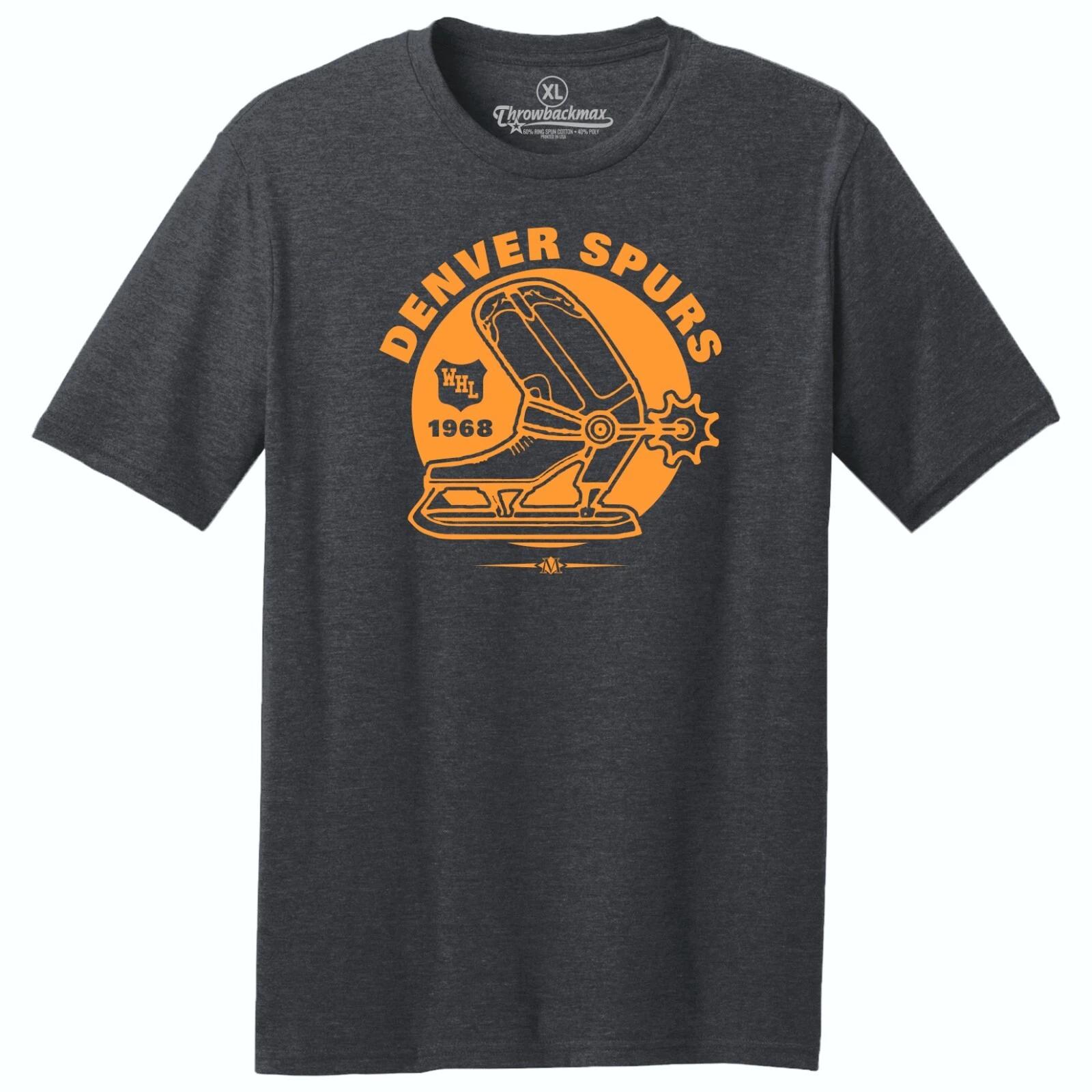 Футболка Denver Spurs 1968 WHL Хоккейная TRI-BLEND - Colorado Avalanche L