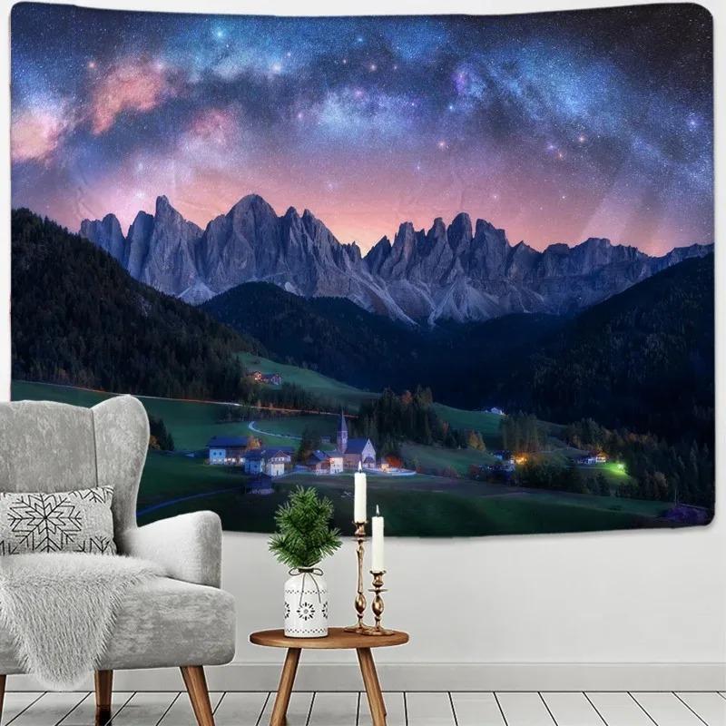 Starry Sky Moon Night Wall Decoration Tapestry Home Living Room Tapestry