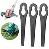 100Pcs Lawn Mower Blade Sharp Cordless Plastic Garden Replacement Brush Cutter for Bosch Art23 Li Accutrim Easytrim Accu Gtech St 04 & St 05 Strimmer