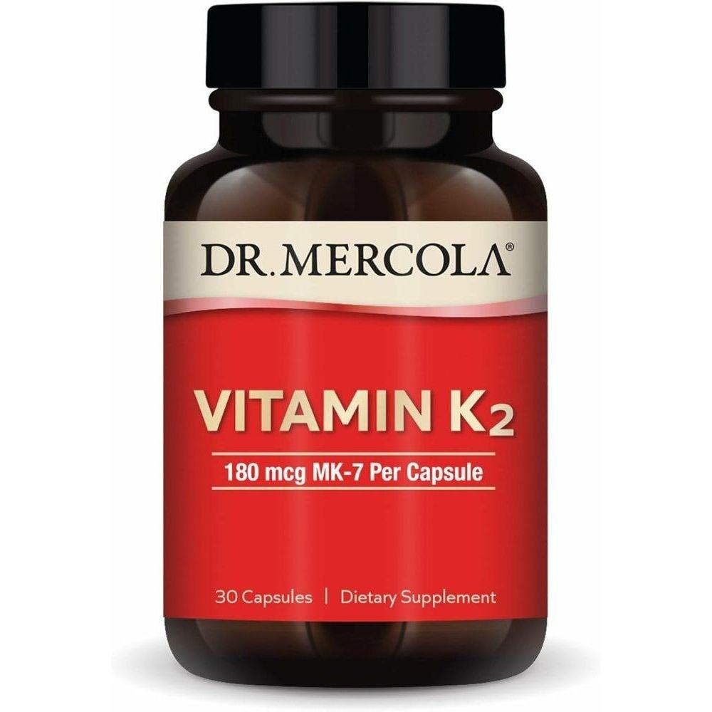 Vitamin K2 Dr. Mercola Vitamin K2 MK7 180mcg 30 Capsules 1 pcs
