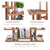 Heavy Duty Wooden Plant Stand Flower Pots Shelf Indoor Outdoor Display Rack