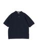 SHIPS Any Polo Shirt, Hand Washable, High-Gauge Linen-Mix Summer Knit Polo Shirt, Men's, 2024 Spring/Summer, Navy, Size M (716210002)