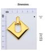 S925 Silbernadel High-End Quadratische Geometrische Rhombus Ohrringe für Frauen - Europäischer und Amerikanischer Stil