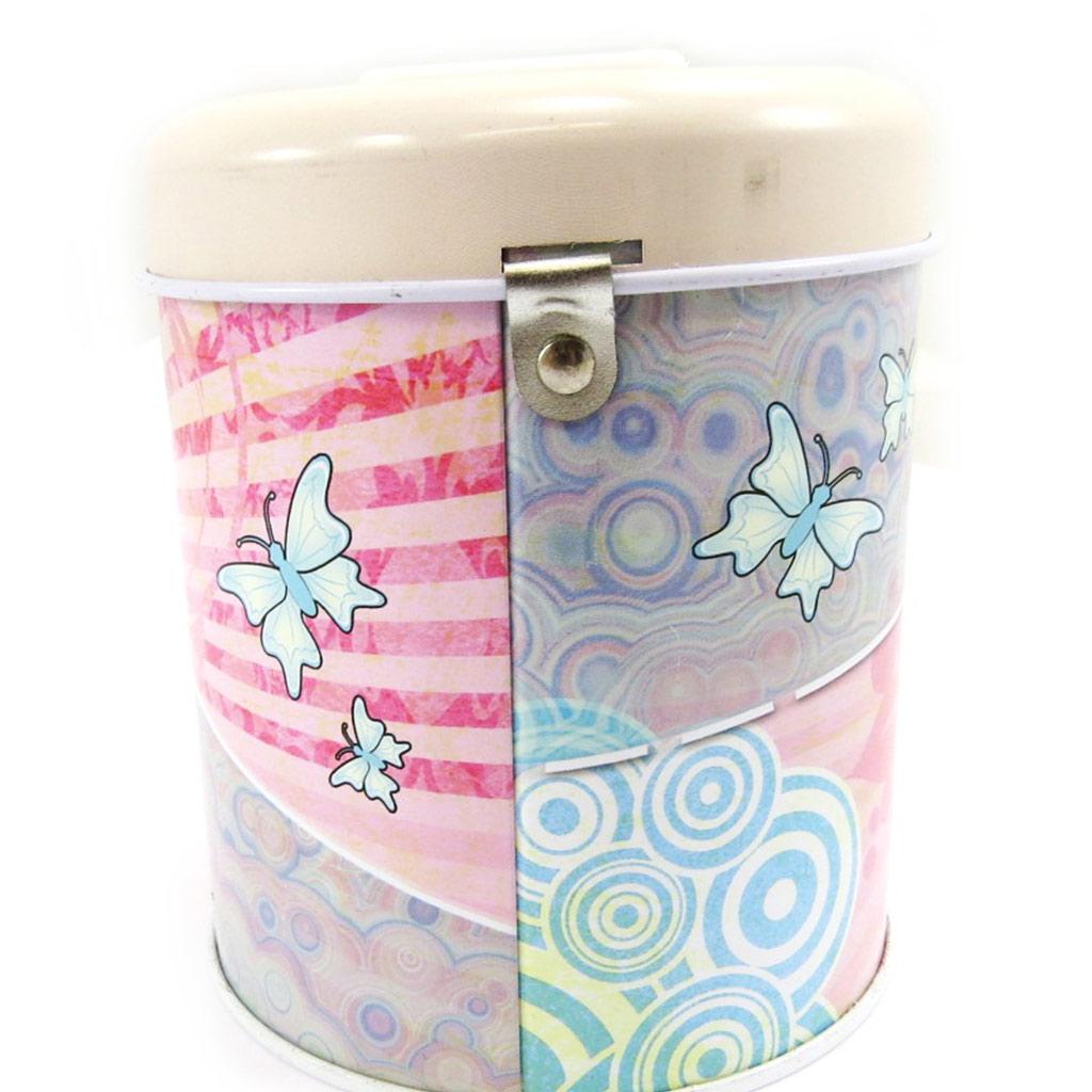 Les Trésors De Lily [L6878] - Pink 'Fairy Dreams' Metal Piggy Bank