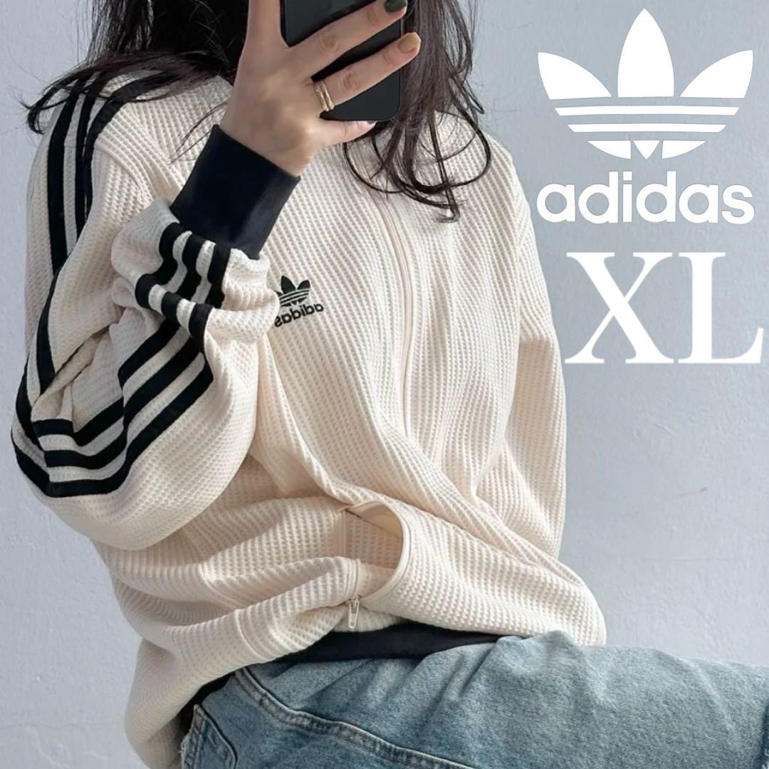 

[Б/У] Оригинальный XL спортивный топ adidas Adicolor с вышивкой в вафельную клетку