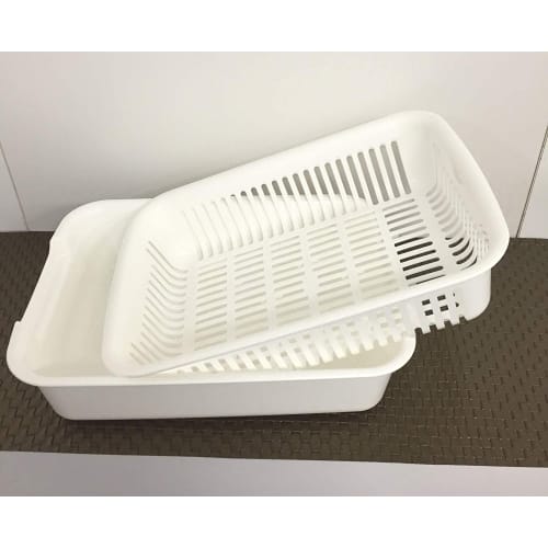 Richell White Sherry Drainer, Large, Antibacterial