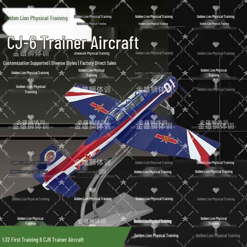 1:32 CJ-6 Trainer Aircraft Alloy Model