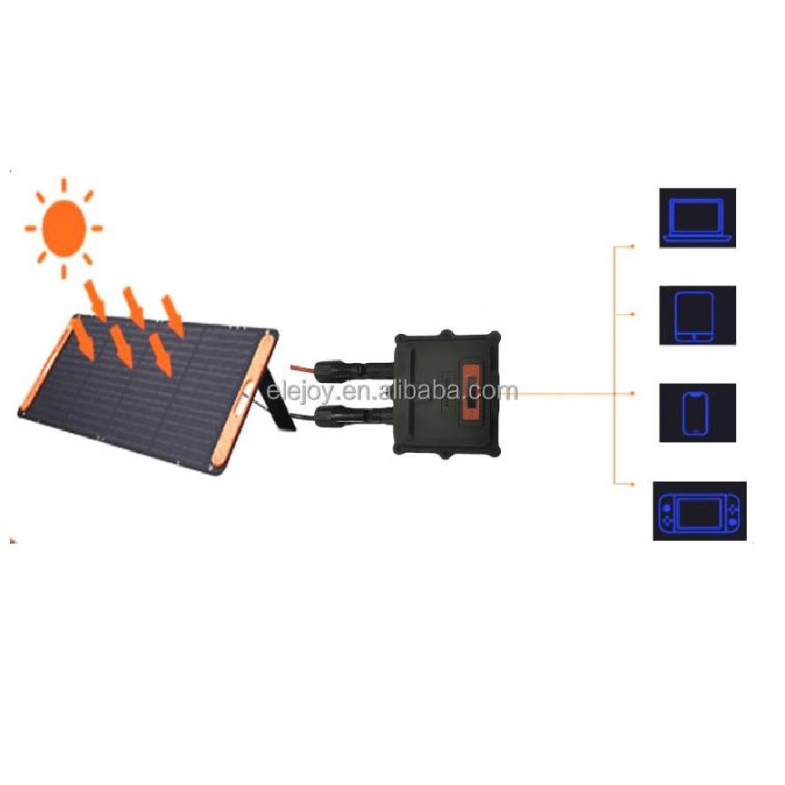 ELEJOY PD6501 65W Solar Charger PD3.0 Type C Converter DC 15-60V MC4 Input 5V-20V Output for Laptop Phone Tablet 4